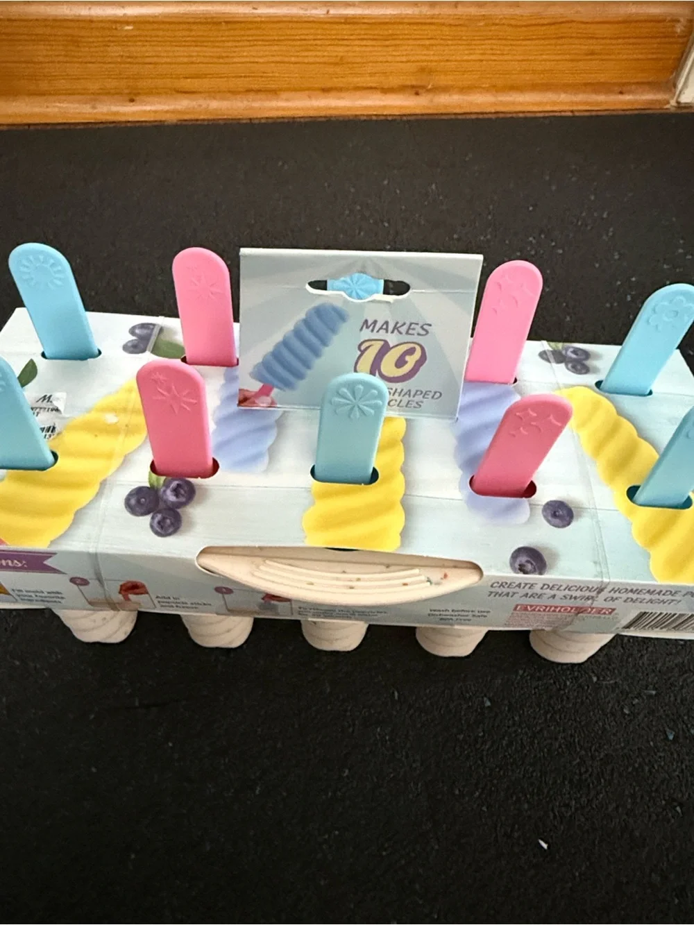 Silicone Swirl Popsicle Maker - 10 Ice Pop Molds